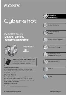 Sony Cyber-shot H5 manual. Camera Instructions.